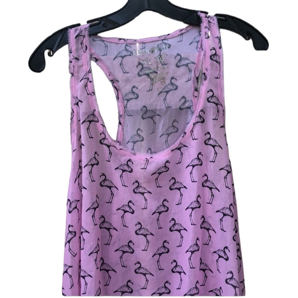 Aeropostale XL pink flamingo tank